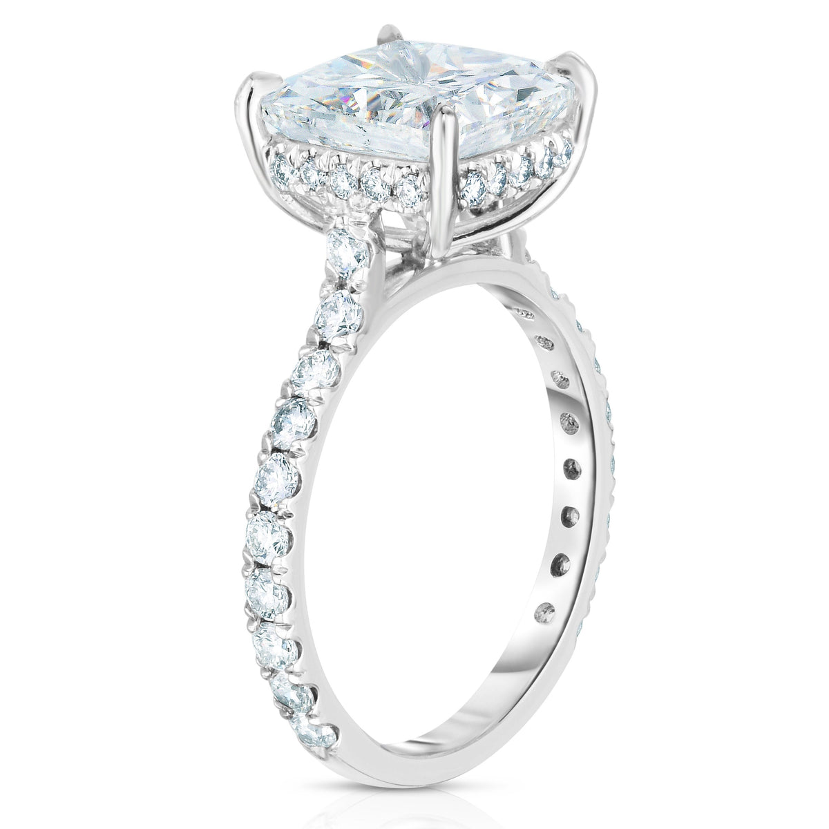 Manfredi Jewels Engagement - 4.02CT CUSHION CUT ENGAGEMENT RING | Manfredi Jewels