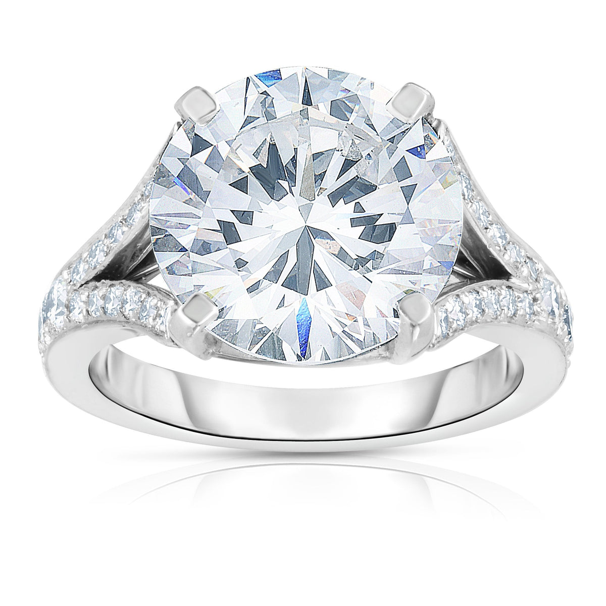 Manfredi Jewels Engagement - 6.32CT ROUND CUT ENGAGEMENT RING | Manfredi Jewels
