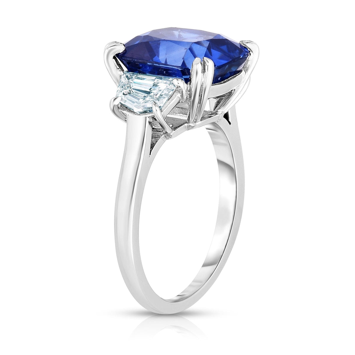 Manfredi Jewels Engagement - 8.58CT CEYLON SAPPHIRE CUSHION CUT ENGAGEMENT RING | Manfredi Jewels