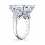 Manfredi Jewels Engagement - Asscher Cut 18.16 ct Platinum Diamond Ring (Pre - Order)
