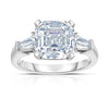 Manfredi Jewels Engagement - Asscher Cut 4.17 ct Platinum Diamond Ring