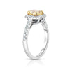 Manfredi Jewels Engagement - Cushion Cut 1.23 ct Platinum Fancy Light Yellow Diamond Ring