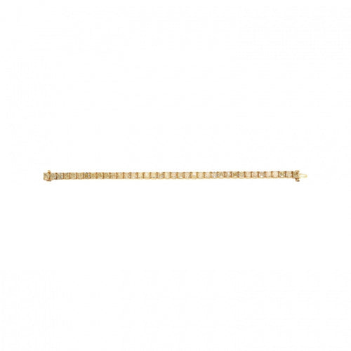 Manfredi Jewels Jewelry - Cushion Cut 18K Yellow Gold 21.95ct Basket Diamond Tennis Bracelet