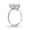 Manfredi Jewels Engagement - Cushion Cut 5.01 ct Platinum Micro Pavè Diamond Ring