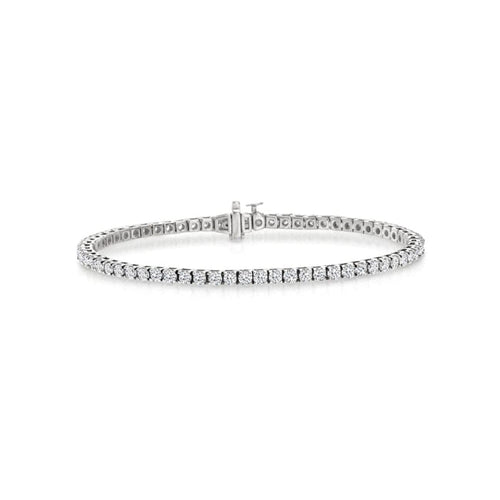 Manfredi Jewels Jewelry - Diamond Tennis 18K White Gold 4.81Ct Bracelet