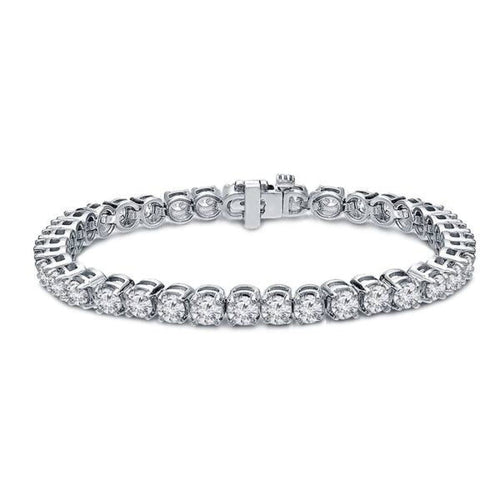 Manfredi Jewels Jewelry - Diamond Tennis 18K White Gold 9.55Ct Bracelet