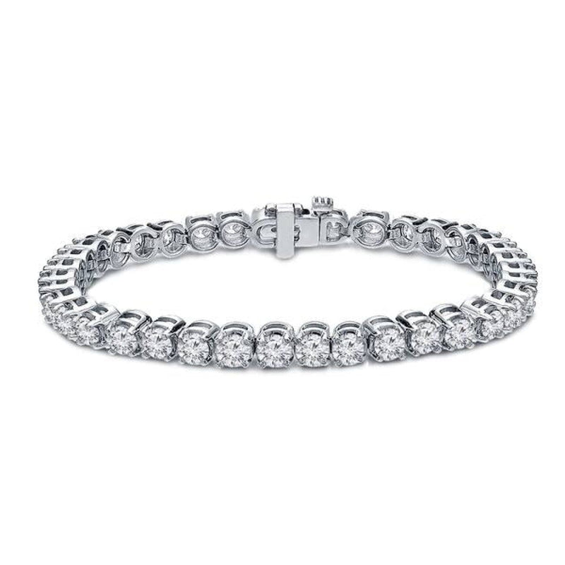 Manfredi Jewels Jewelry - Diamond Tennis 18K White Gold 9.55Ct Bracelet