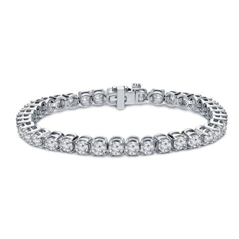 Diamond Tennis 18K White Gold 9.55Ct Bracelet