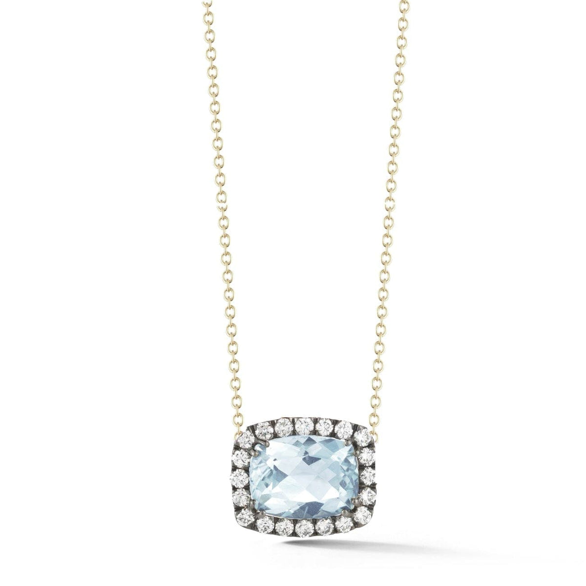 Manfredi Jewels Jewelry - Dynamite 18K Yellow & Blackened Gold Topaz & Diamond Pendant Necklace | Manfredi Jewels