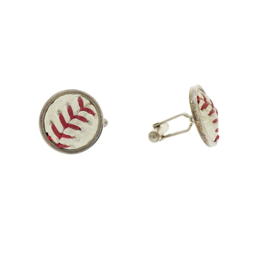 Manfredi Jewels Accessories - Met’S Baseball Sterling Silver Cufflinks