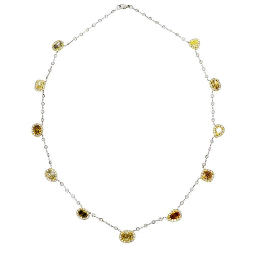 Manfredi Jewels Jewelry - Multi - Color 9.10 ct Diamond Drop Necklace