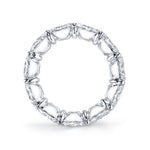 Manfredi Jewels Eternity Bands - Oval Cut 3.99 ct Platinum Diamond Band Ring