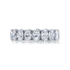 Manfredi Jewels Eternity Bands - Oval Cut 5.19 ct Platinum Diamond Eternity Band Ring | Manfredi Jewels
