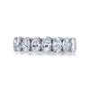 Manfredi Jewels Eternity Bands - Oval Cut 6.20 ct Platinum Diamond Band Ring