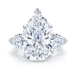 Manfredi Jewels Engagement - Pear Cut 11.44 ct Platinum Diamond Ring (Pre - Order)