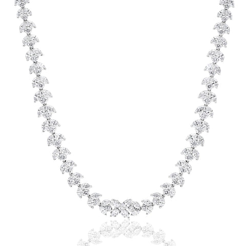 Platinum 36.58 ct Diamond Necklace