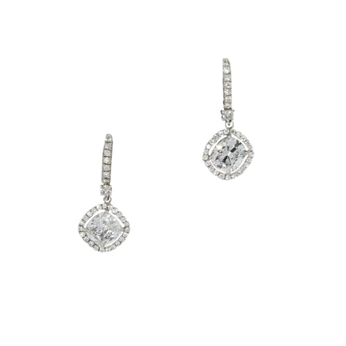 Manfredi Jewels Jewelry - Platinum Diamond 18K White Gold Earrings