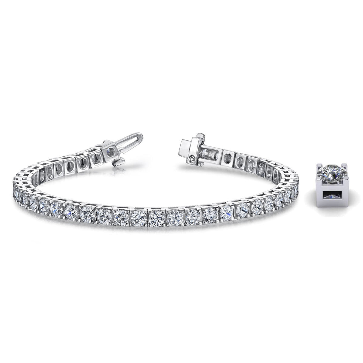 Manfredi Jewels Jewelry - Platinum Diamond Tennis Bracelet | Manfredi Jewels