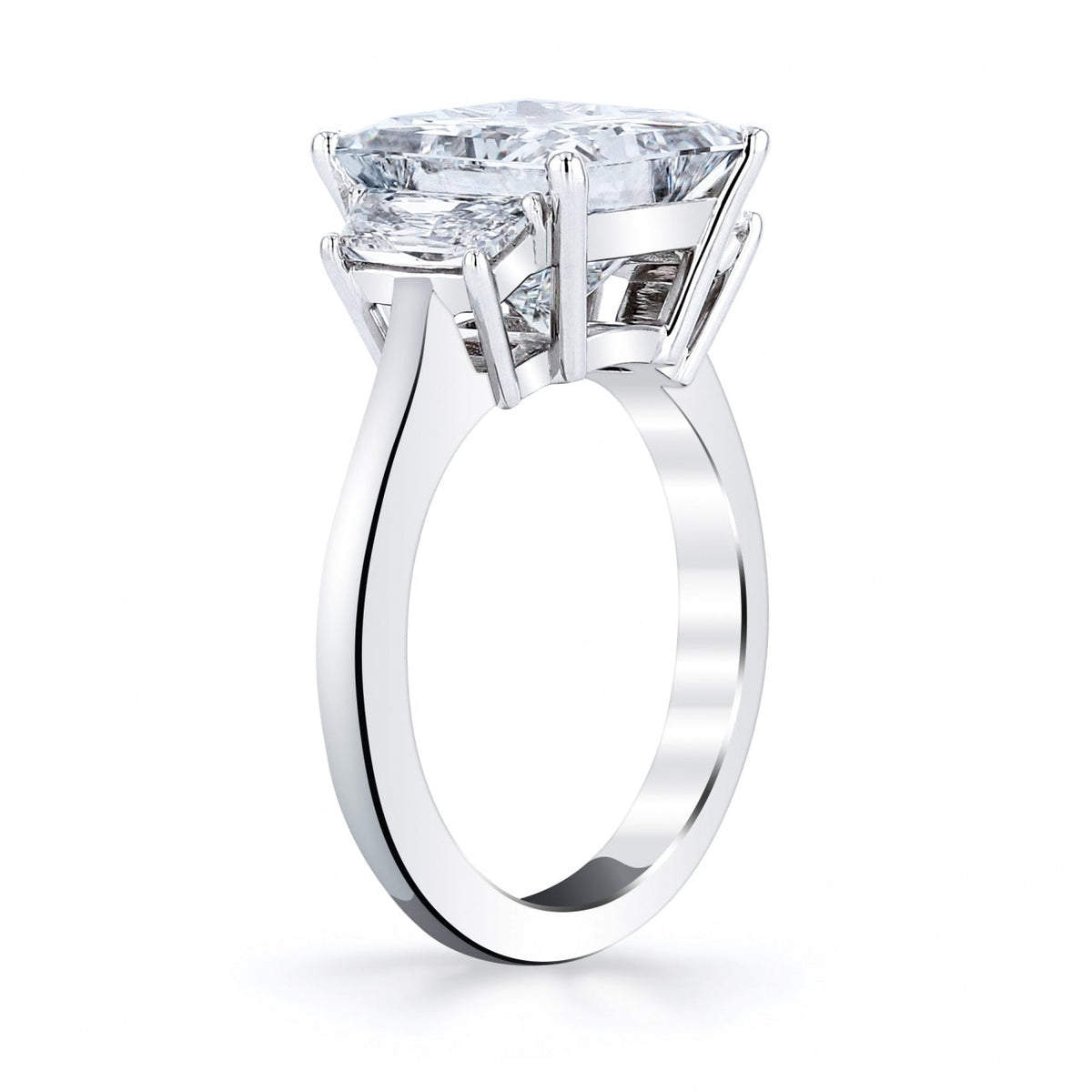 Manfredi Jewels Engagement - Princess Cut 5.11 ct Platinum Diamond Engagement Ring (Pre-Order) | Manfredi Jewels