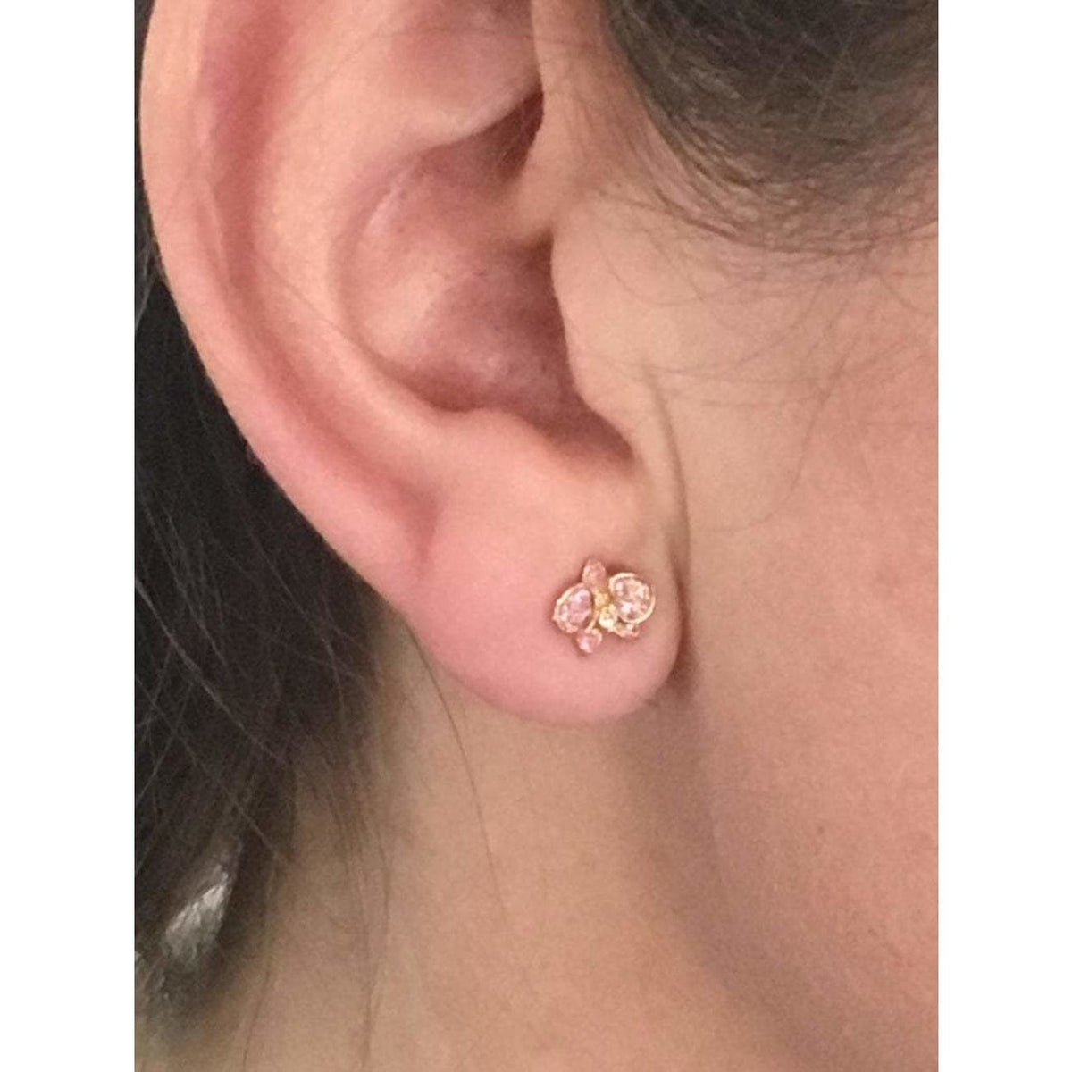 Manfredi Jewels - Rose Gold Caresse D’Orchidees Cartier Earrings | Manfredi Jewels