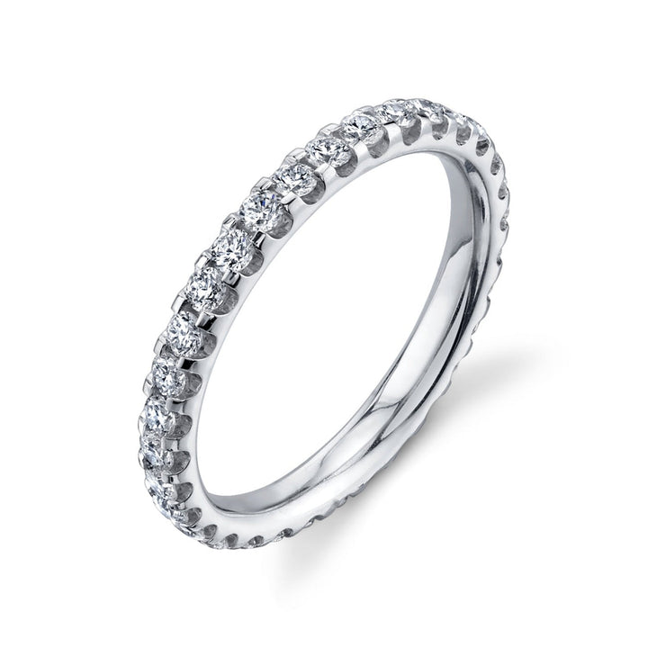 Manfredi Jewels Eternity Bands - Round Cut 0.97 ct Platinum Diamond Eternity Band Ring | Manfredi Jewels