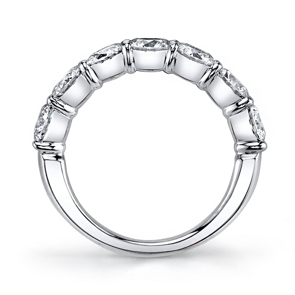 Manfredi Jewels Eternity Bands - Round Cut 1.53 ct Platinum Diamond Eternity Band Ring | Manfredi Jewels