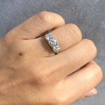 Manfredi Jewels Engagement - Round Cut 1.70 ct Platinum Three Stone Diamond Ring