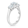 Manfredi Jewels Engagement - Round Cut 1.70 ct Platinum Three Stone Diamond Ring