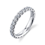 Manfredi Jewels Engagement - Round Cut 2.0ct Platinum Diamond Eternity Band Ring