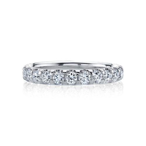 Manfredi Jewels Engagement - Round Cut 2.0ct Platinum Diamond Eternity Band Ring