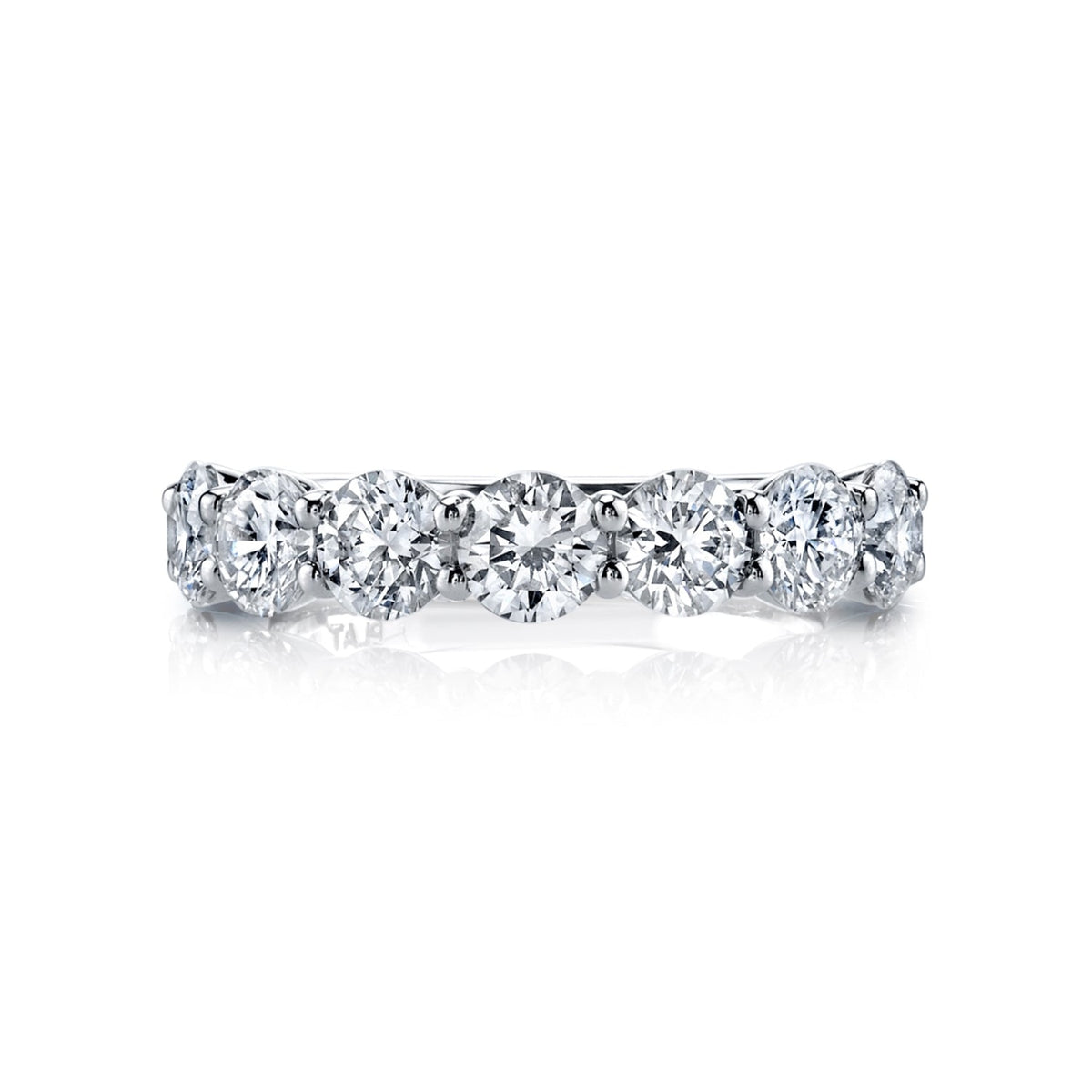 Manfredi Jewels Engagement - Round Cut 2.12 ct Platinum Diamond Eternity Band Ring | Manfredi Jewels