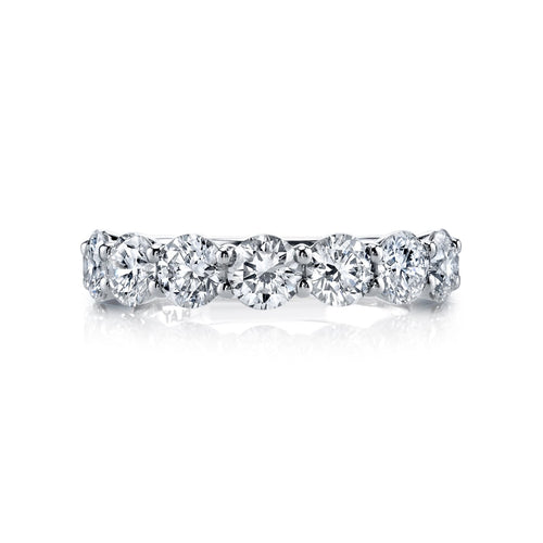 Manfredi Jewels Engagement - Round Cut 2.12 ct Platinum Diamond Eternity Band Ring