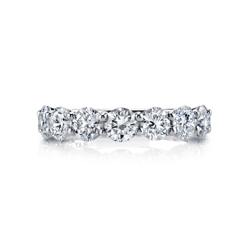 Manfredi Jewels Engagement - Round Cut 2.12 ct Platinum Diamond Eternity Band Ring