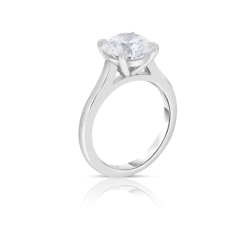 Manfredi Jewels Engagement - Round Cut 3.19 ct Platinum Diamond Ring