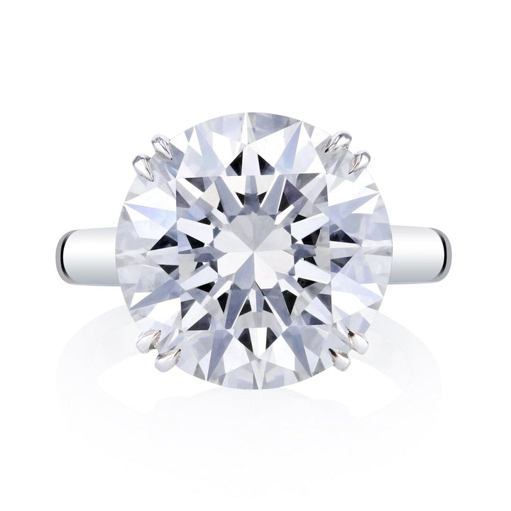 Manfredi Jewels Engagement - Round Cut 10.10 ct Platinum Diamond Engagement Ring (Pre-Order) | Manfredi Jewels