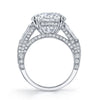Manfredi Jewels Engagement - Round Cut 7.28 ct Platinum Diamond Ring (Pre - Order)