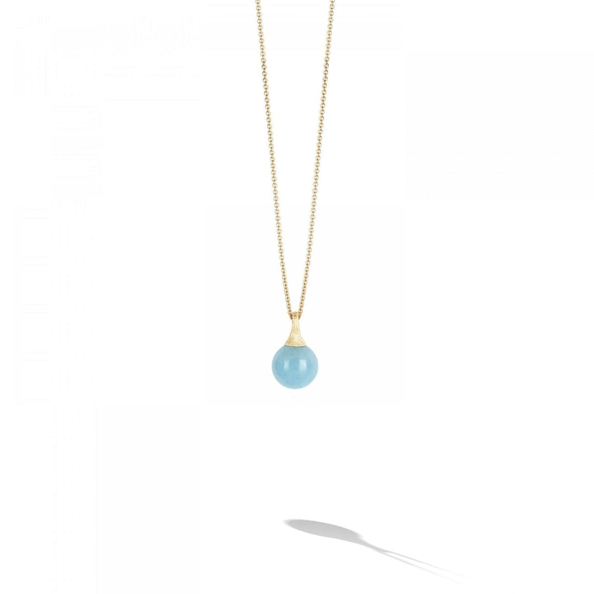 Marco Bicego Jewelry - 18KT YELLOW GOLD AQUA AFRICA BOULE NECKLACE 15 1/4’’ | Manfredi Jewels