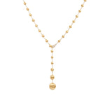 Marco Bicego Jewelry - Africa 18K Yellow Gold Diamond Pave Clast Lariat Necklace | Manfredi Jewels