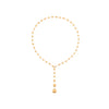 Marco Bicego Jewelry - Africa 18K Yellow Gold Diamond Pave Clast Lariat Necklace | Manfredi Jewels