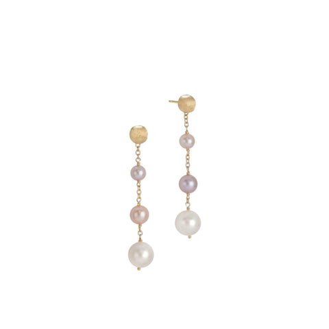 Africa Pearl 18K Yellow Gold Pearl Drop Earrings
