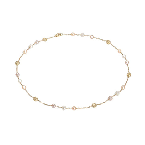 Africa Pearl 18K Yellow Gold & Pearl Short Necklace