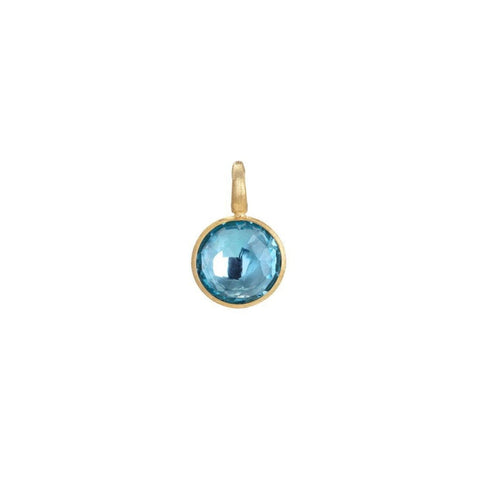 Blue Topaz Jaipur 18Kt Yellow Gold Sky Pendant