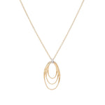 Marrakech Onde 18K Yellow Gold & Diamond Concentric Small Pendant Necklace