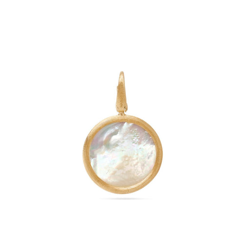 Marco Bicego Jewelry - Jaipur 18K Yellow Gold Mother of Pearl Medium Stackable Pendant | Manfredi Jewels