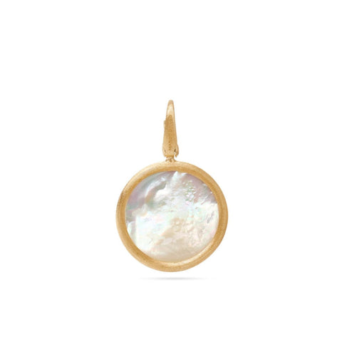 Jaipur 18K Yellow Gold Mother of Pearl Medium Stackable Pendant