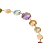 Marco Bicego Jewelry - Jaipur Color 18K Yellow Gold Graduated Single Strand Mixed Gemstone Bracelet | Manfredi Jewels