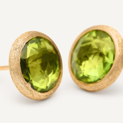 Marco Bicego Jewelry - Jaipur Color 18K Yellow Gold Peridot Stud Earrings | Manfredi Jewels