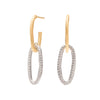 Marco Bicego Jewelry - Jaipur Link 18K Yellow Gold Oval Double Diamond Earrings | Manfredi Jewels