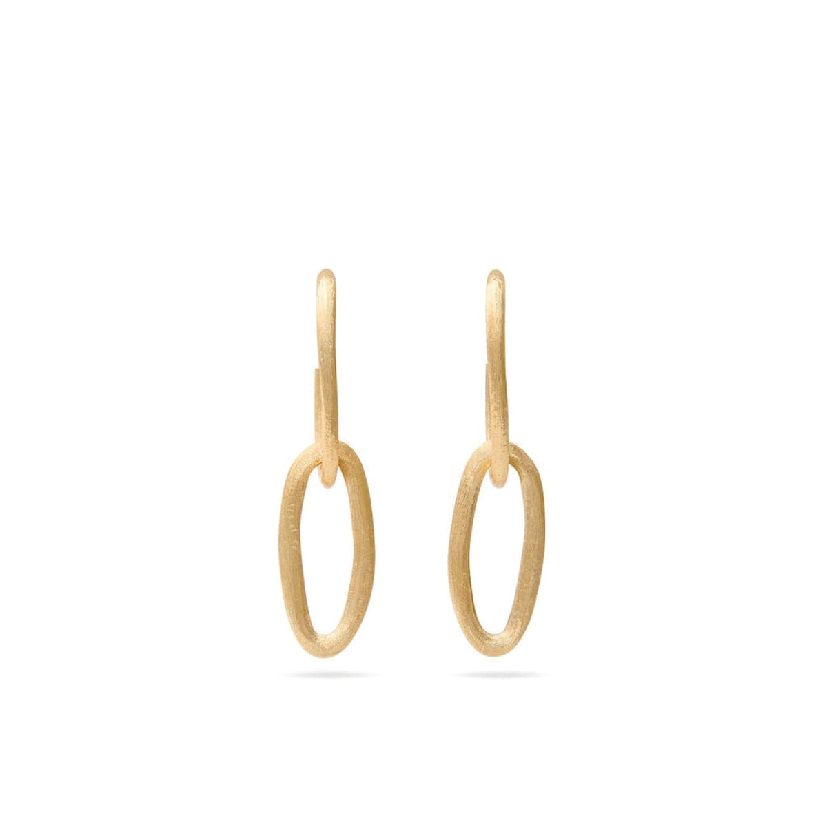 Marco Bicego Jewelry - Jaipur 18K Yellow Gold Oval Double Link Earrings | Manfredi Jewels