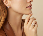 Marco Bicego Jewelry - Jaipur Link 18K Yellow & White Gold Flat - Link Diamond Stud Earrings | Manfredi Jewels